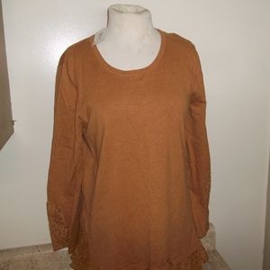 NWT STYLE &CO PETITE CORE FASHION TUNIC GINGER  PL